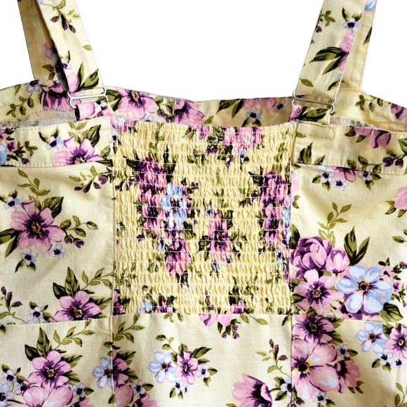 Forever 21 Floral Print, Button front Mini Drees, - Picture 3 of 5